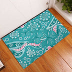 Australia Hereditary Cancer Awareness Rubber Doormat Aboriginal Butterflies - Aussie Hoodie