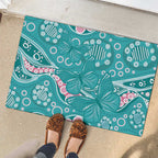 Australia Hereditary Cancer Awareness Rubber Doormat Aboriginal Butterflies - Aussie Hoodie