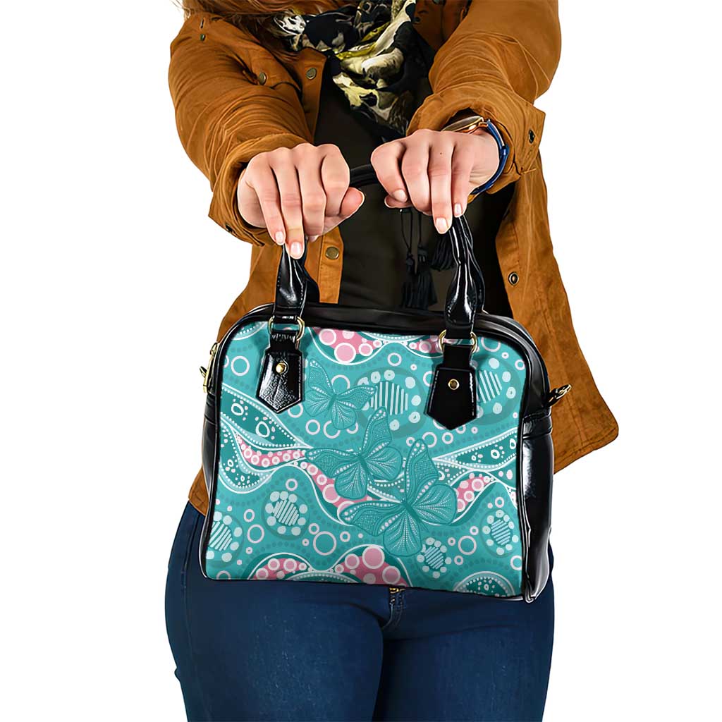 Australia Hereditary Cancer Awareness Shoulder Handbag Aboriginal Butterflies - Aussie Hoodie