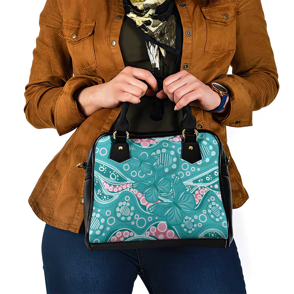 Australia Hereditary Cancer Awareness Shoulder Handbag Aboriginal Butterflies - Aussie Hoodie