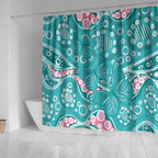Australia Hereditary Cancer Awareness Shower Curtain Aboriginal Butterflies - Aussie Hoodie
