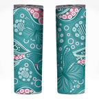 Australia Hereditary Cancer Awareness Skinny Tumbler Aboriginal Butterflies - Aussie Hoodie