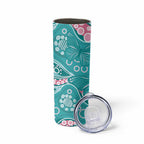 Australia Hereditary Cancer Awareness Skinny Tumbler Aboriginal Butterflies - Aussie Hoodie