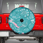 Australia Hereditary Cancer Awareness Spare Tire Cover Aboriginal Butterflies - Aussie Hoodie