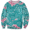 Australia Hereditary Cancer Awareness Sweatshirt Aboriginal Butterflies - Aussie Hoodie