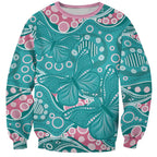Australia Hereditary Cancer Awareness Sweatshirt Aboriginal Butterflies - Aussie Hoodie