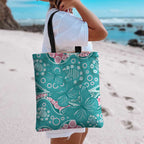 Australia Hereditary Cancer Awareness Tote Bag Aboriginal Butterflies - Aussie Hoodie