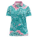 Australia Hereditary Cancer Awareness Women Polo Shirt Aboriginal Butterflies - Aussie Hoodie