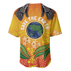 Australia Earth Day Indigenous Baseball Jersey Save The Earth