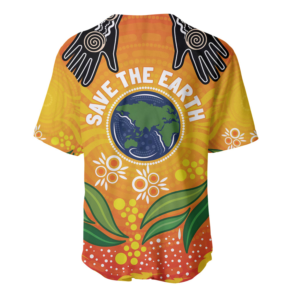 Australia Earth Day Indigenous Baseball Jersey Save The Earth
