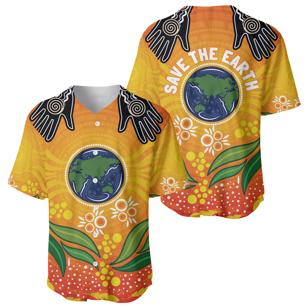 Australia Earth Day Indigenous Baseball Jersey Save The Earth