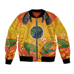 Australia Earth Day Indigenous Bomber Jacket Save The Earth