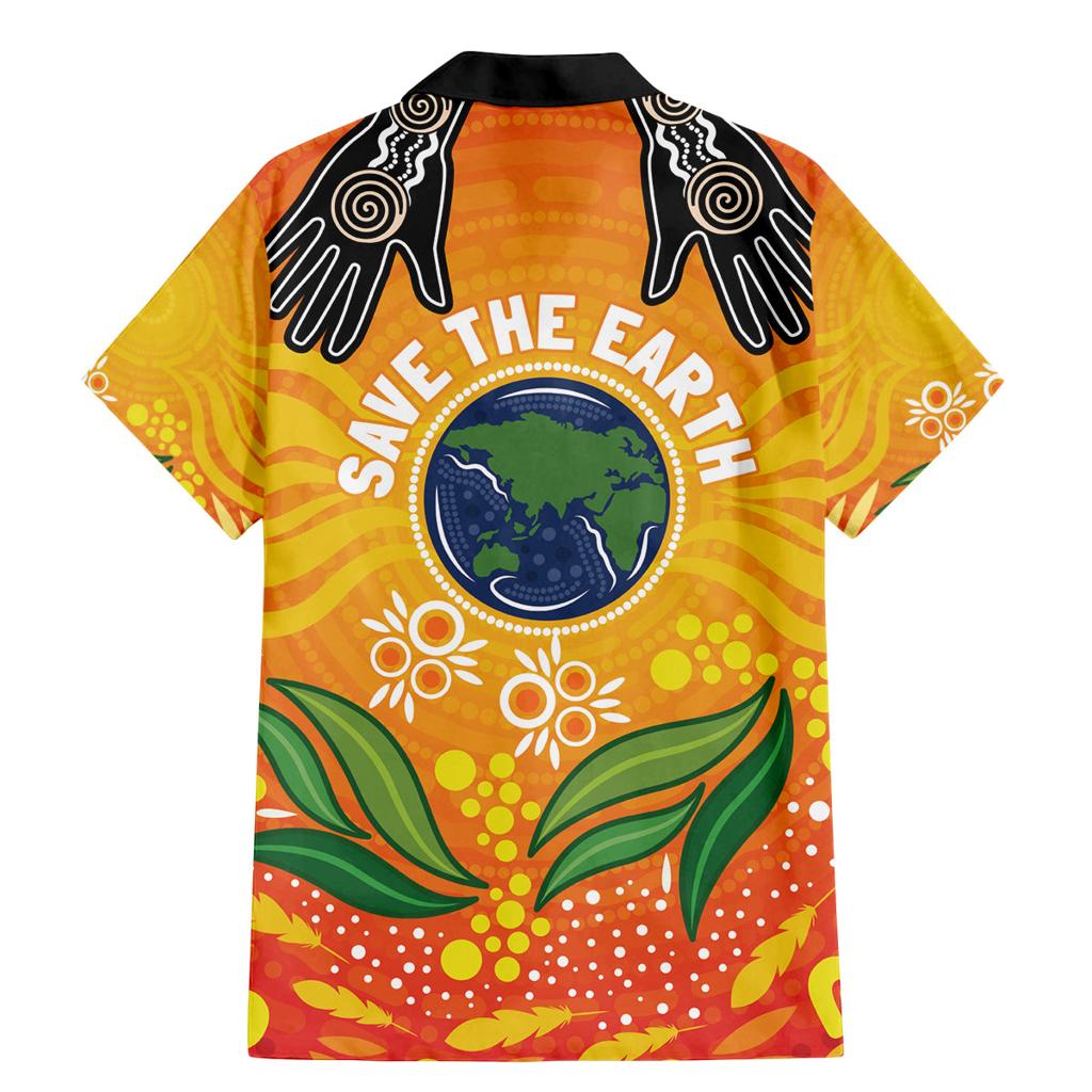 Australia Earth Day Indigenous Family Matching Mermaid Dress and Hawaiian Shirt Save The Earth