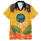 Australia Earth Day Indigenous Family Matching Summer Maxi Dress and Hawaiian Shirt Save The Earth