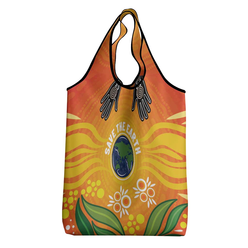 Australia Earth Day Indigenous Grocery Bag Save The Earth