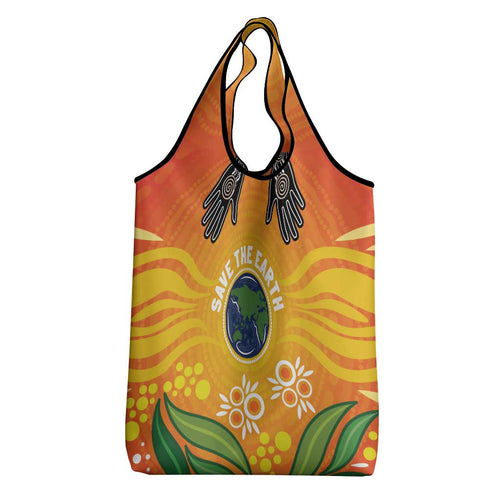 Australia Earth Day Indigenous Grocery Bag Save The Earth