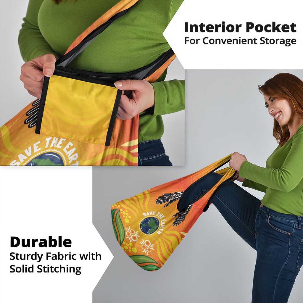 Australia Earth Day Indigenous Grocery Bag Save The Earth