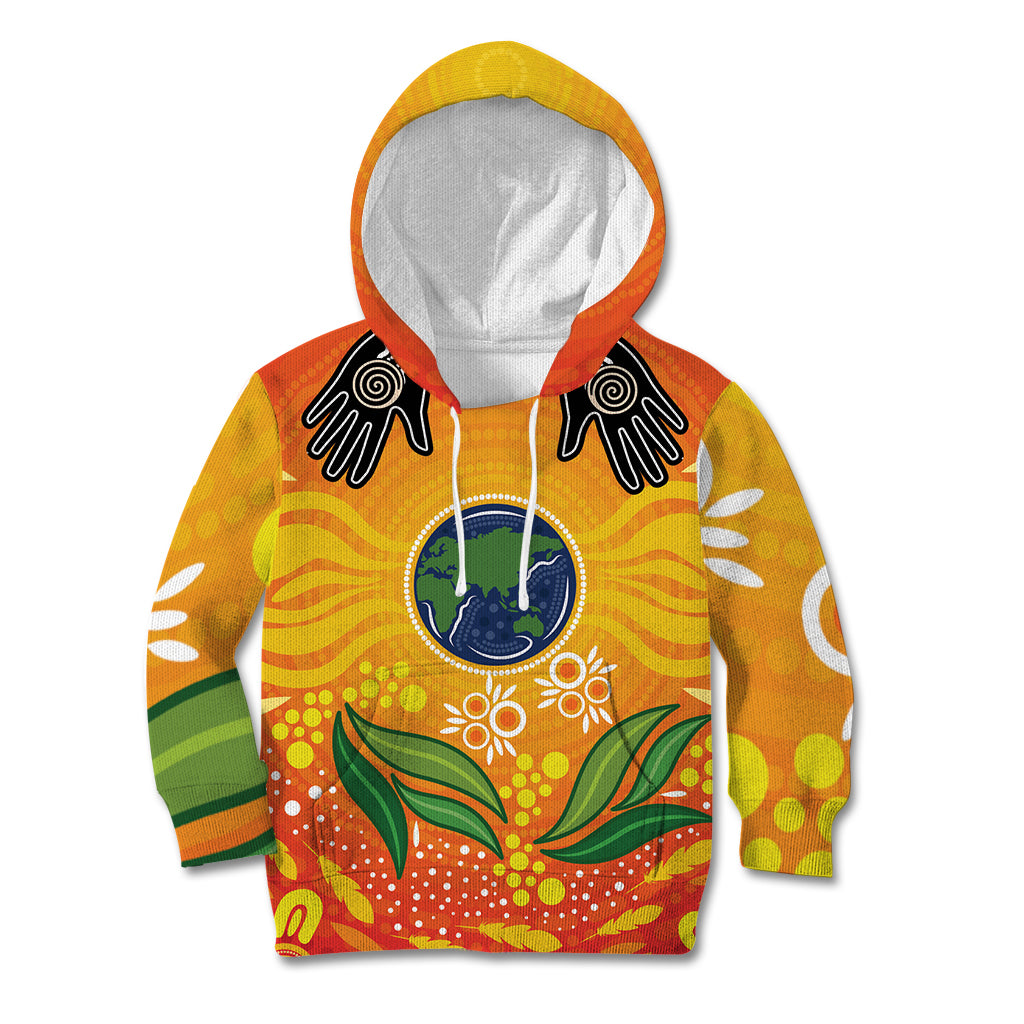 Australia Earth Day Indigenous Kid Hoodie Save The Earth