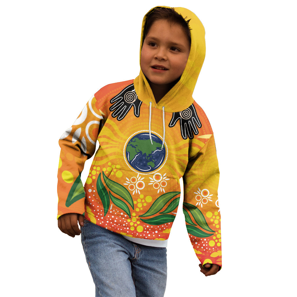 Australia Earth Day Indigenous Kid Hoodie Save The Earth