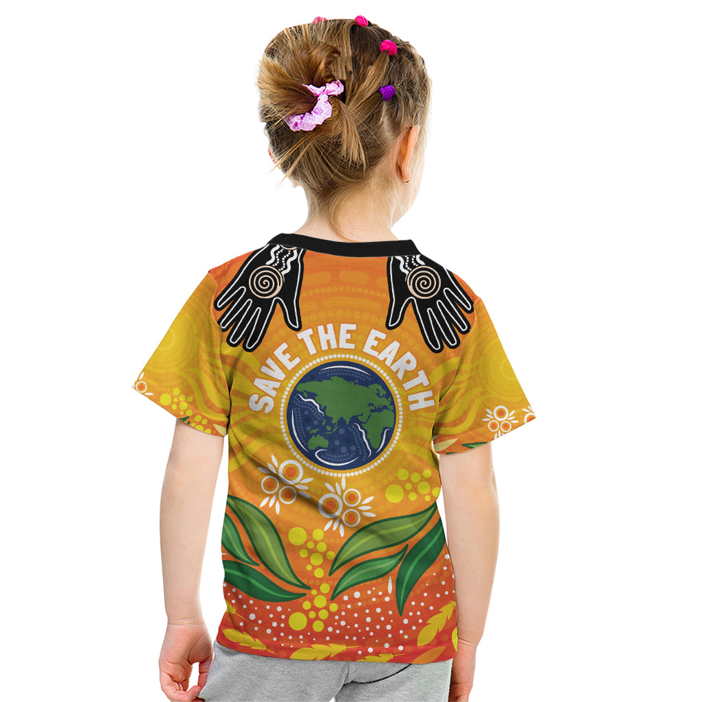 Australia Earth Day Indigenous Kid T Shirt Save The Earth