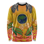 Australia Earth Day Indigenous Long Sleeve Shirt Save The Earth