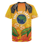 Australia Earth Day Indigenous Rugby Jersey Save The Earth
