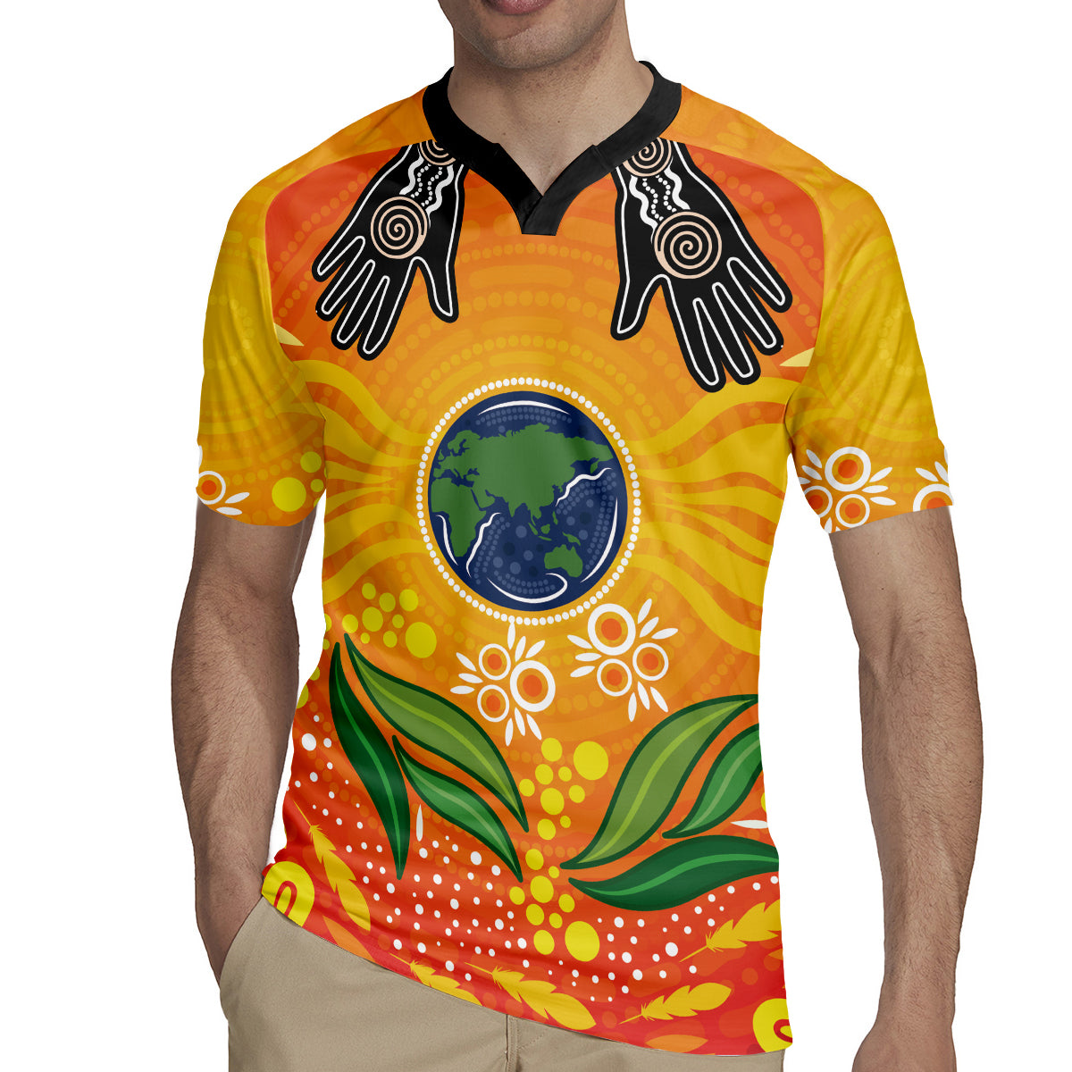 Australia Earth Day Indigenous Rugby Jersey Save The Earth