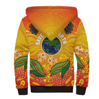 Australia Earth Day Indigenous Sherpa Hoodie Save The Earth