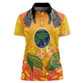 Australia Earth Day Indigenous Women Polo Shirt Save The Earth