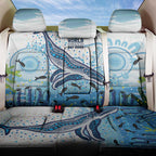 World Ocean Day Australia Aboriginal Back Car Seat Cover Whale Watching