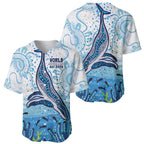 World Ocean Day Australia Aboriginal Baseball Jersey Whale Watching