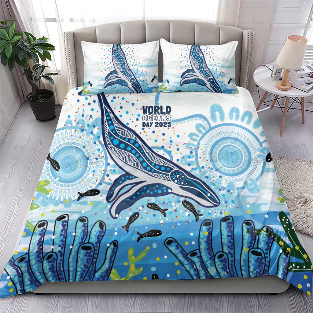 World Ocean Day Australia Aboriginal Bedding Set Whale Watching
