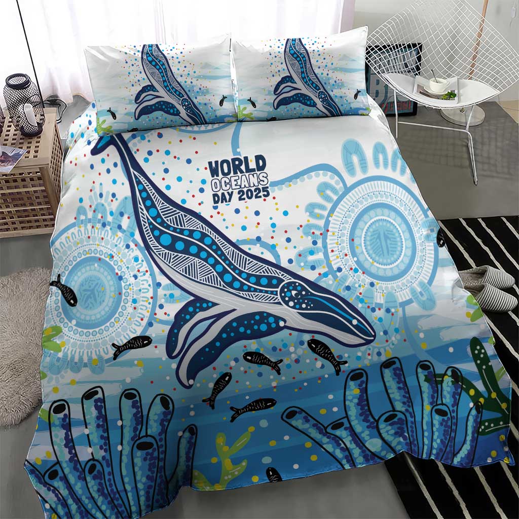World Ocean Day Australia Aboriginal Bedding Set Whale Watching