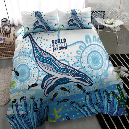 World Ocean Day Australia Aboriginal Bedding Set Whale Watching