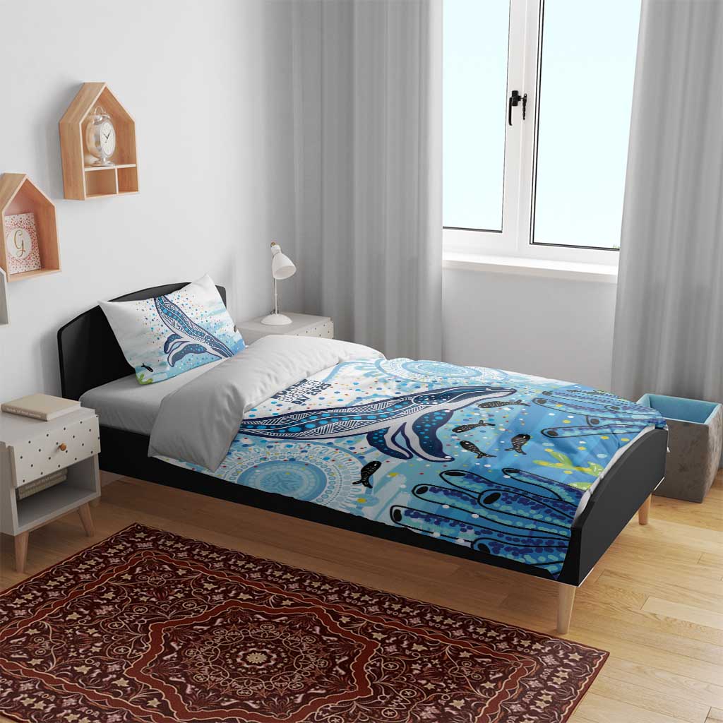 World Ocean Day Australia Aboriginal Bedding Set Whale Watching