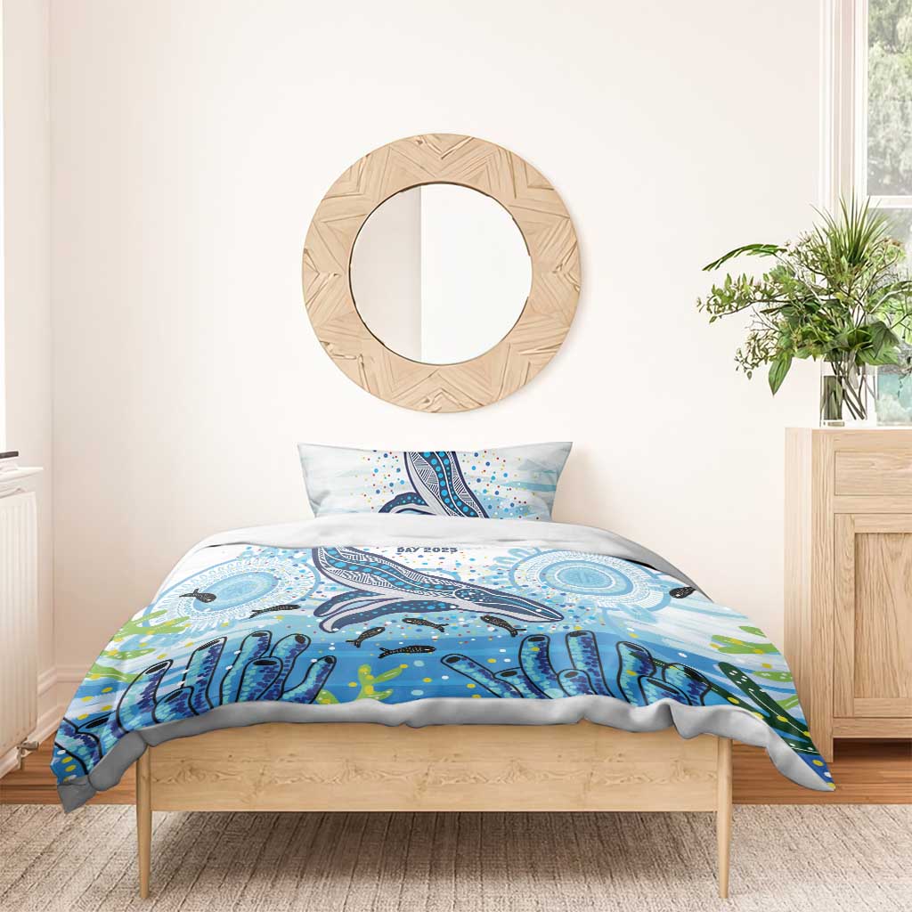World Ocean Day Australia Aboriginal Bedding Set Whale Watching