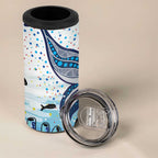 World Ocean Day Australia Aboriginal 4 in 1 Can Cooler Tumbler Whale Watching