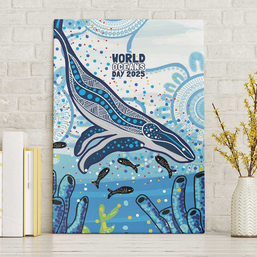 World Ocean Day Australia Aboriginal Canvas Wall Art Whale Watching