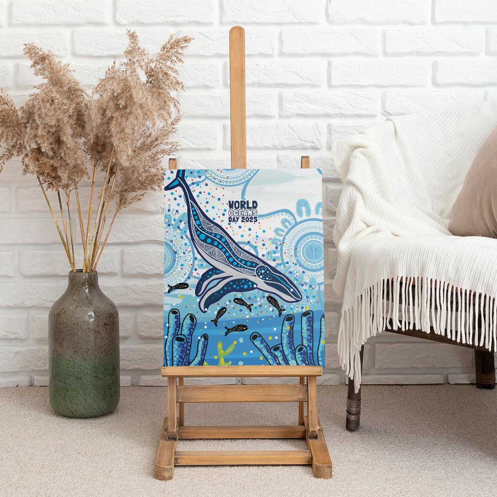World Ocean Day Australia Aboriginal Canvas Wall Art Whale Watching