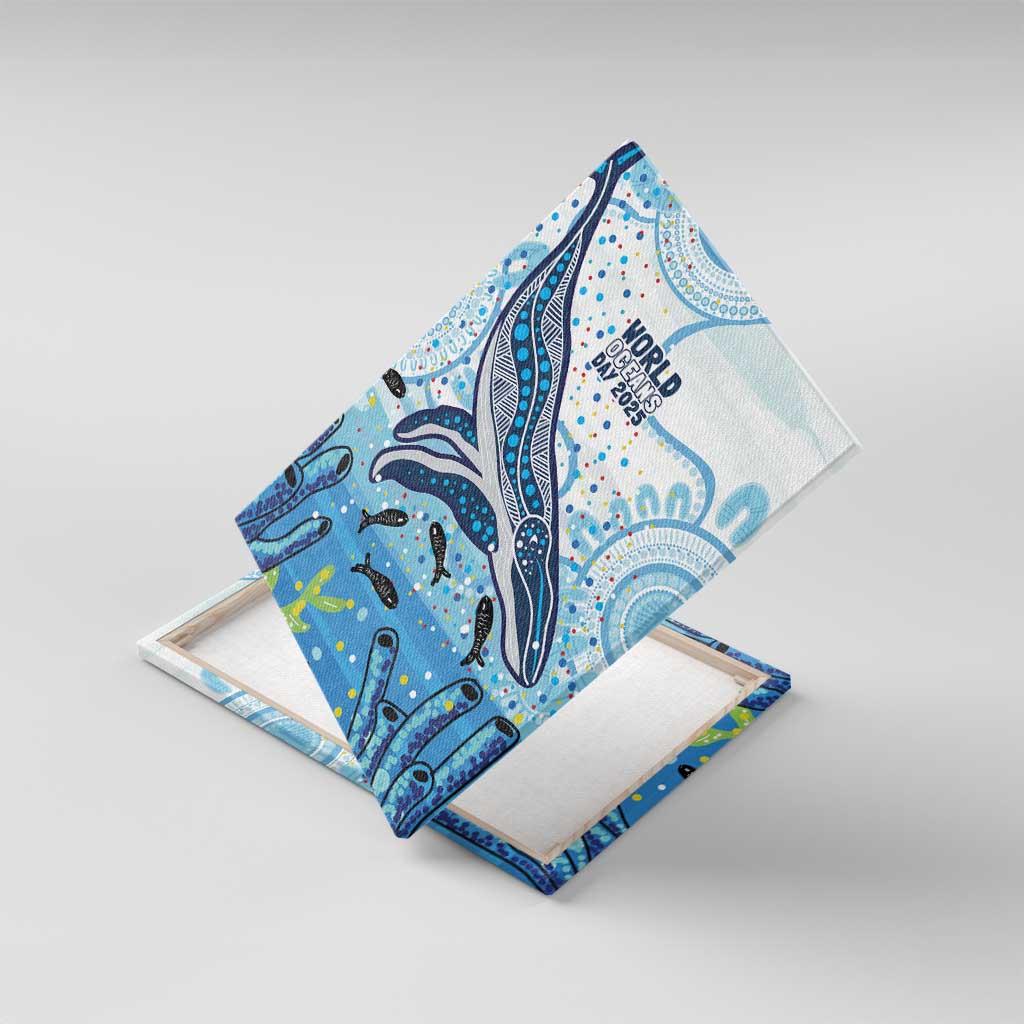 World Ocean Day Australia Aboriginal Canvas Wall Art Whale Watching