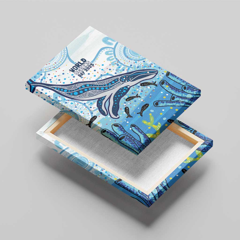 World Ocean Day Australia Aboriginal Canvas Wall Art Whale Watching