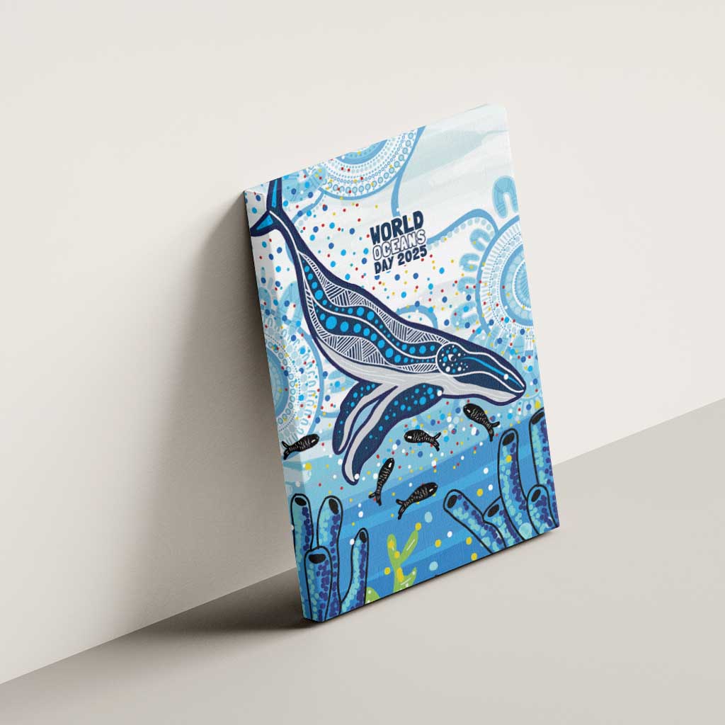 World Ocean Day Australia Aboriginal Canvas Wall Art Whale Watching