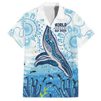 World Ocean Day Australia Aboriginal Family Matching Tank Maxi Dress and Hawaiian Shirt Whale Watching