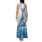 World Ocean Day Australia Aboriginal Family Matching Tank Maxi Dress and Hawaiian Shirt Whale Watching