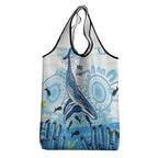 World Ocean Day Australia Aboriginal Grocery Bag Whale Watching