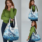 World Ocean Day Australia Aboriginal Grocery Bag Whale Watching
