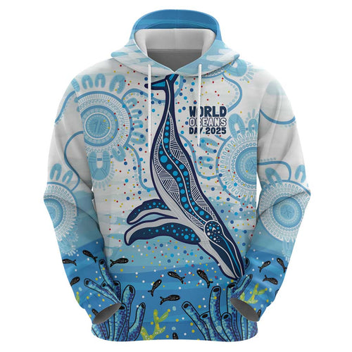 World Ocean Day Australia Aboriginal Hoodie Whale Watching