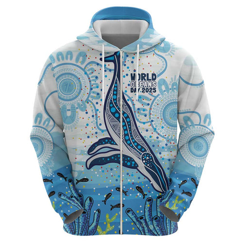 World Ocean Day Australia Aboriginal Hoodie Whale Watching