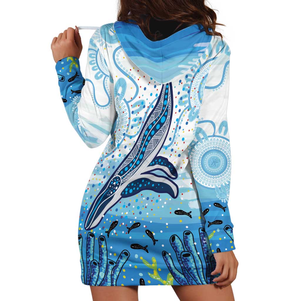 World Ocean Day Australia Aboriginal Hoodie Dress Whale Watching
