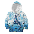 World Ocean Day Australia Aboriginal Kid Hoodie Whale Watching